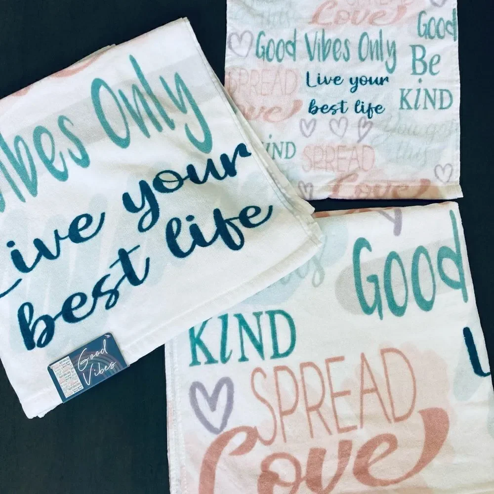 NWT Positive Words 3-pc Bath Towels Set